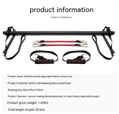 Kit de Barra de Pilates con Bandas de Resistencia